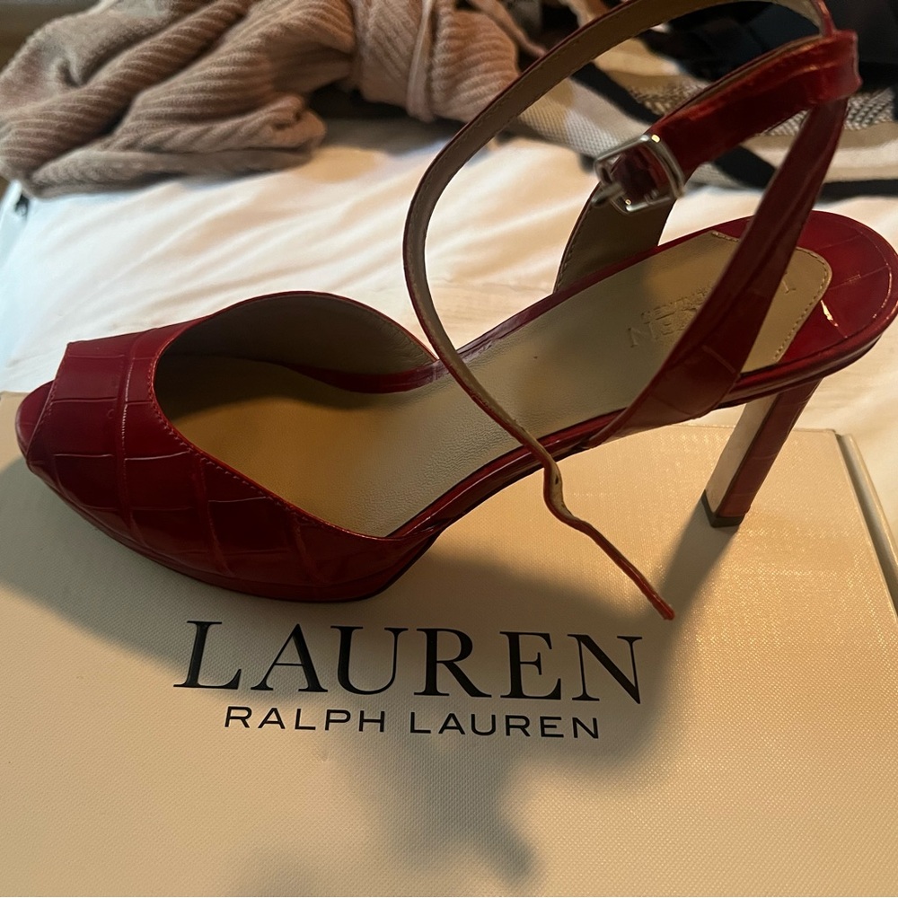 Lauren Ralph Lauren Scarlet Heels